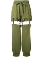 Fenty X Puma - Suspender Pants - Women - Cotton/polyester/spandex/elastane - S, Green, Cotton/polyester/spandex/elastane