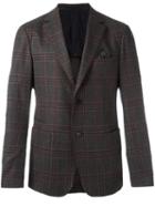 Z Zegna Two-button Blazer, Men's, Size: 52, Grey, Cotton/spandex/elastane/cupro/wool