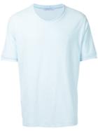 Estnation - Crew Neck T-shirt - Men - Cotton - M, Blue, Cotton