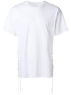 Faith Connexion Lace-up Side Detail T-shirt - White