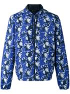 Versace Crushed Medusa Head Print Jacket - Blue