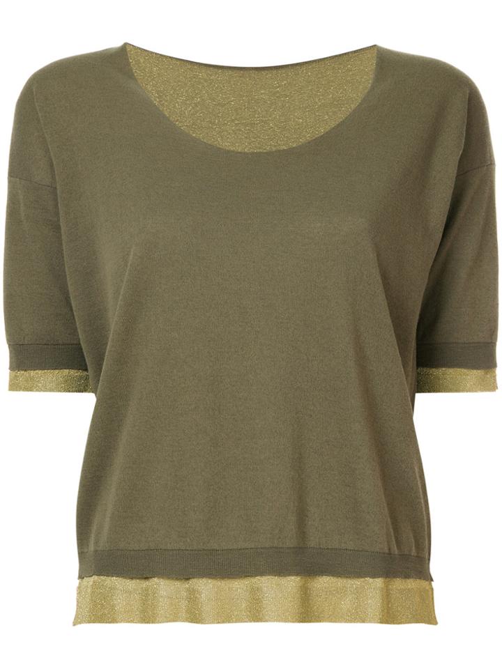 Roberto Collina Shortsleeved Sweater - Green