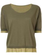 Roberto Collina Shortsleeved Sweater - Green