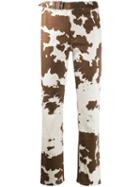 Miaou Cow Print Trousers - Brown