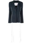 Prabal Gurung Whipstitch Blazer - Blue