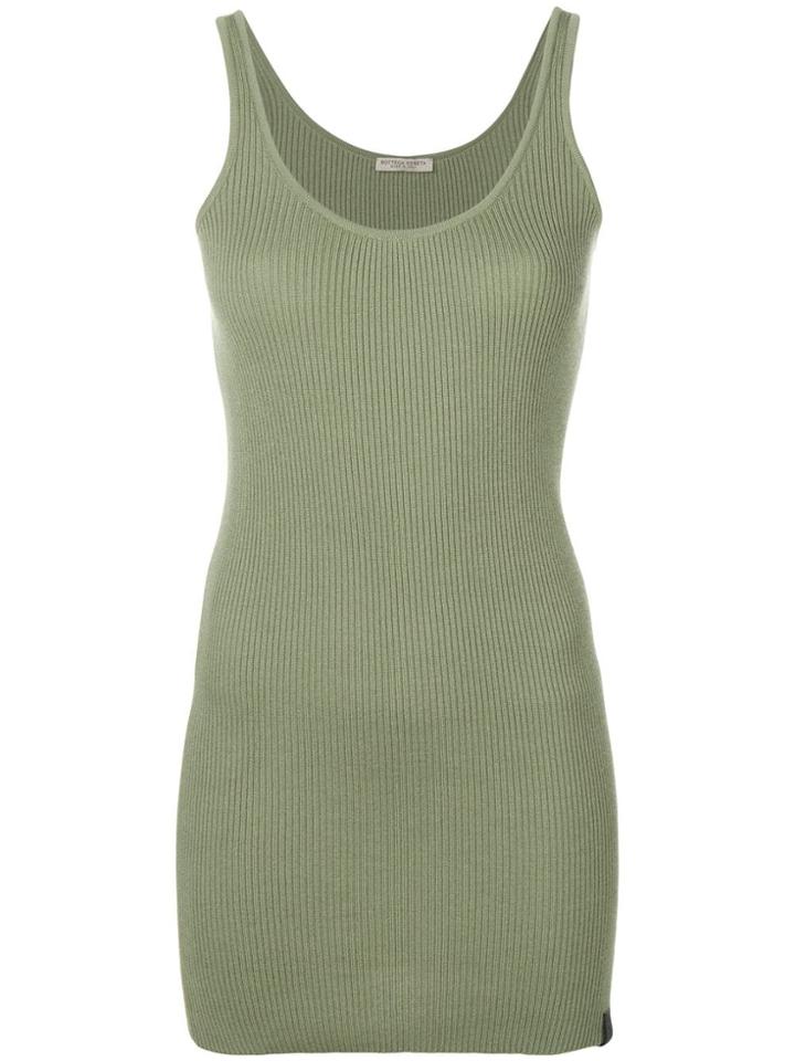 Bottega Veneta Ribbed Knit Tank Top - Green