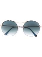 Tom Ford Eyewear Round Sunglasses - Metallic