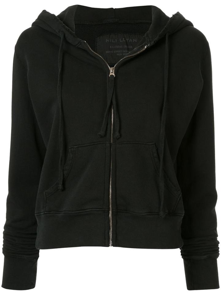 Nili Lotan Zip-up Hoodie - Black