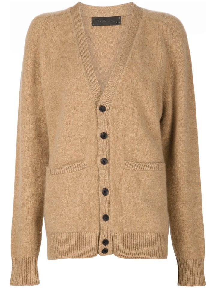 The Elder Statesman Cashmere V-neck Cardigan - Brown