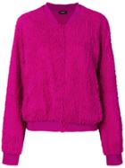 La Perla Textured Buttoned Sweater - Pink & Purple