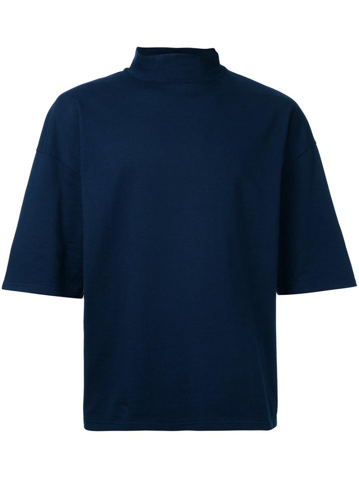 En Route - High Neck T-shirt - Men - Cotton - 3, Blue, Cotton