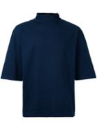 En Route - High Neck T-shirt - Men - Cotton - 3, Blue, Cotton