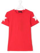 John Richmond Kids Star Print T-shirt - Red