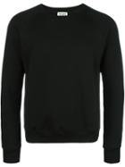 Saint Laurent Elbow Patch Sweatshirt, Men's, Size: Small, Black, Cotton