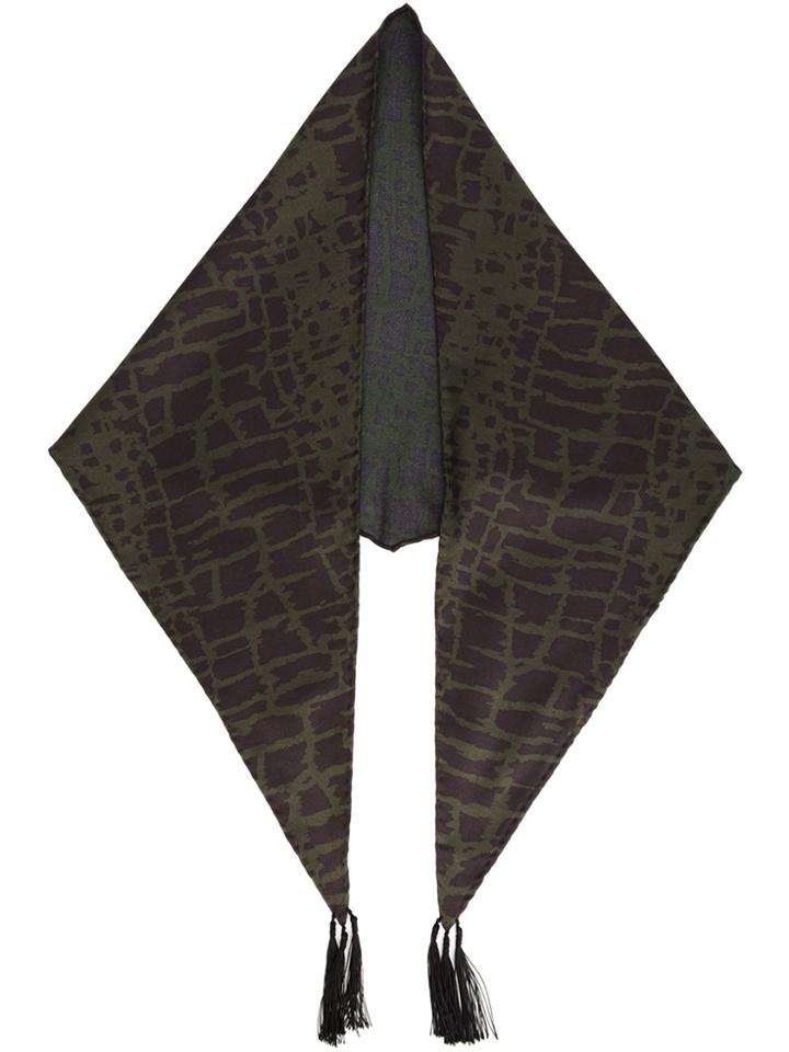 Haider Ackermann Printed Scarf - Green