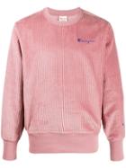 Champion Ribbed Long Sleeve Sweatshirt - Pink