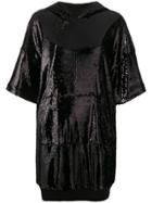 Gaelle Bonheur Embellished Hooded Dress - Black