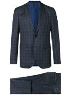 Etro Checked Suit - Blue