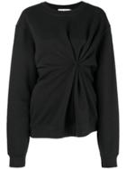 Act N&deg;1 Draped Front Sweatshirt - Black