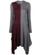 Stella Mccartney Asymmetric Knit Dress - Grey