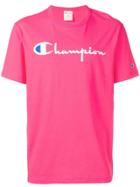 Champion Embroidered Logo T-shirt - Pink