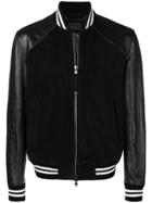Diesel Black Gold Panelled Varsity Jacket