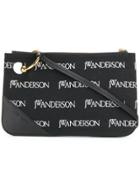 Jw Anderson Pierce Logo Embroidered Pouch - Black