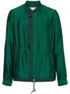 Sacai Green Silk Grid Jacket