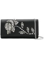 Michael Michael Kors Crystal Flower Clutch - Black