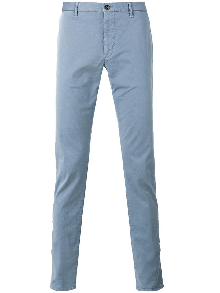 Incotex - Classic Chinos - Men - Cotton/spandex/elastane - 34, Blue, Cotton/spandex/elastane