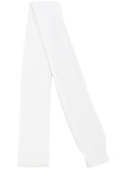 Sunnei Ribbed Knit Scarf - White