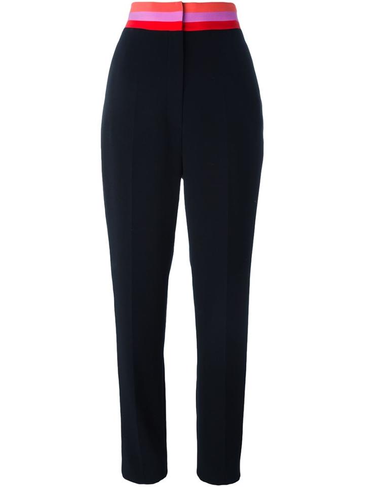 Roksanda 'piper' Trousers, Women's, Size: 10, Black, Silk/cotton/viscose