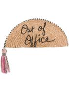 Rebecca Minkoff Tassel Woven Clutch Bag - Nude & Neutrals