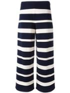 's Max Mara Wide-legged Striped Trousers, Women's, Size: Medium, Blue, Polyester/viscose