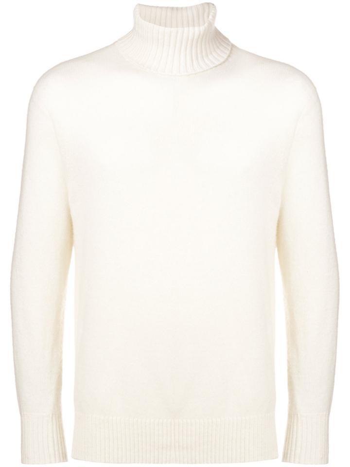 Maison Flaneur Turtleneck Sweater - White