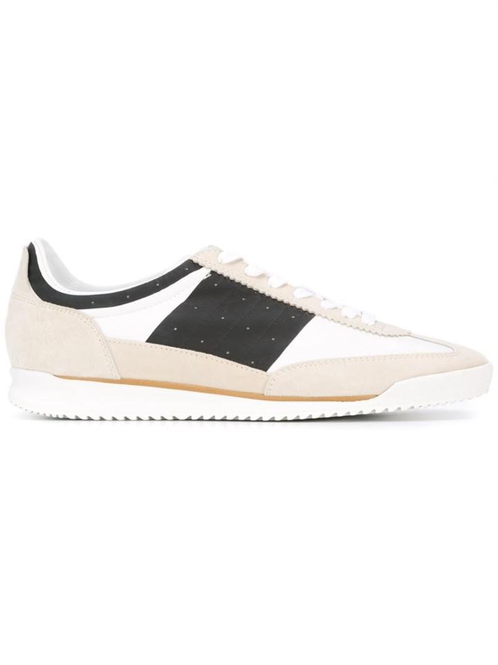 Maison Margiela Panelled Sneakers, Men's, Size: 41.5, White, Leather/suede/rubber