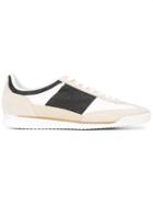 Maison Margiela Panelled Sneakers, Men's, Size: 41.5, White, Leather/suede/rubber