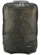 Diesel L-head Backpack, Black, Calf Leather/polyamide