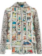 Comme Des Garçons Homme Plus Panelled Distressed Jacket - Grey