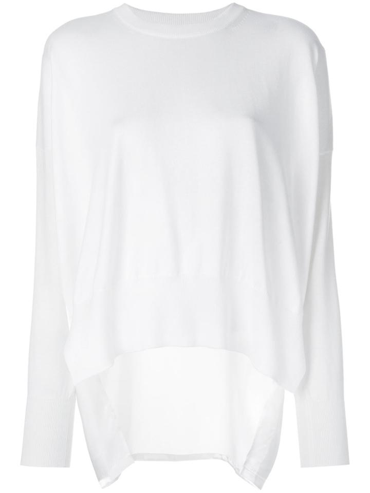 Mm6 Maison Margiela Back Panel Jumper - White