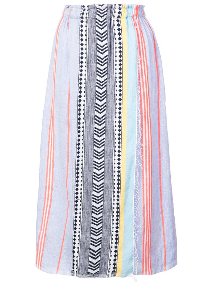 Lemlem Sofia Wrap Skirt - Blue