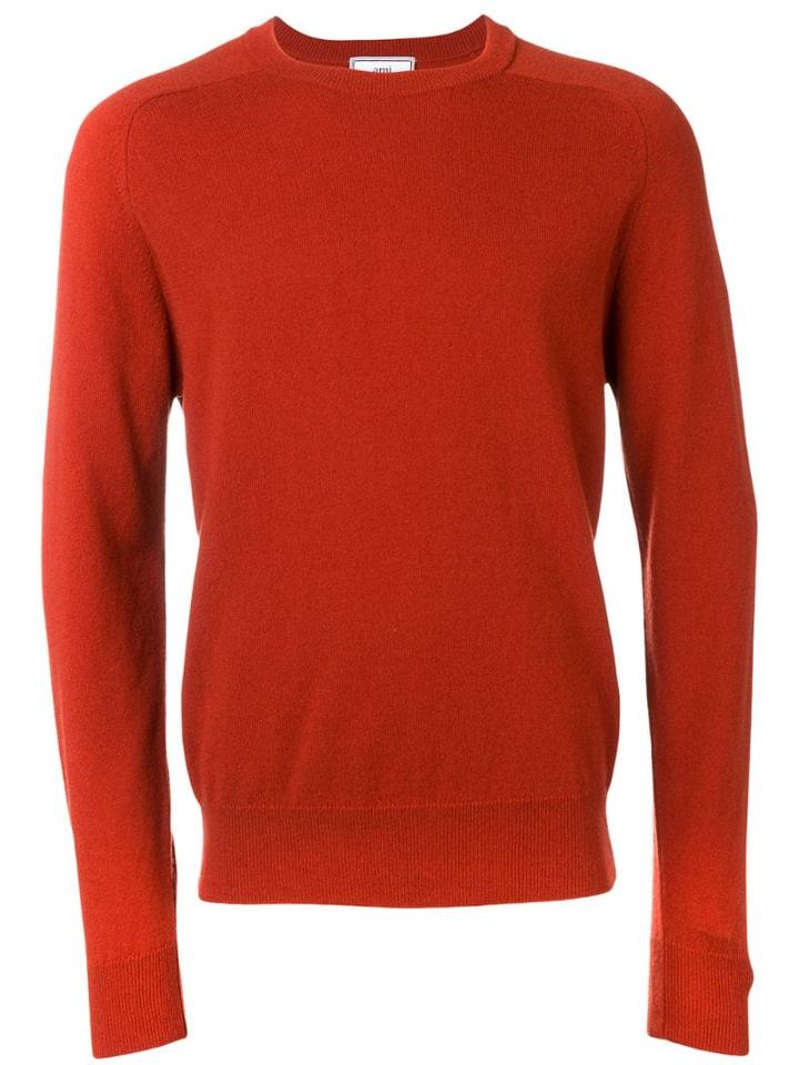 Ami Alexandre Mattiussi Crewneck Sweater - Orange