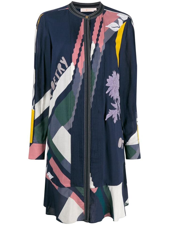 Tory Burch Poetry Of Things Dress - Blue