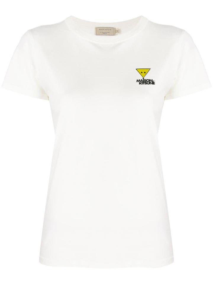 Maison Kitsuné Triangle Fox Patch T-shirt - White