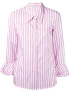 Dondup Striped Shirt, Women's, Size: 40, Pink/purple, Cotton