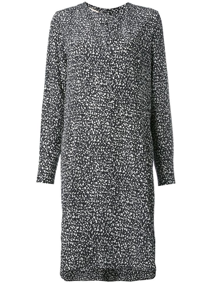 Marni Mist Print Dress, Women's, Size: 40, Black, Silk