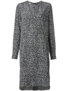 Marni Mist Print Dress, Women's, Size: 40, Black, Silk