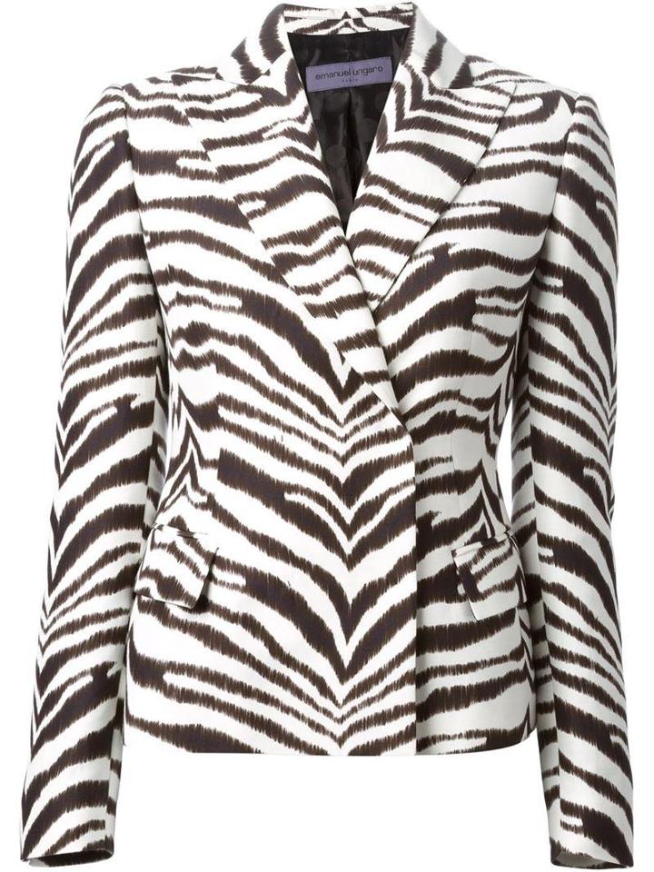 Emanuel Ungaro Zebra Print Jacket