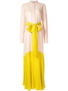 Layeur Colour-block Maxi Dress - Pink