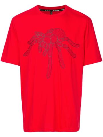 Blackbarrett Spider Print T-shirt - Red